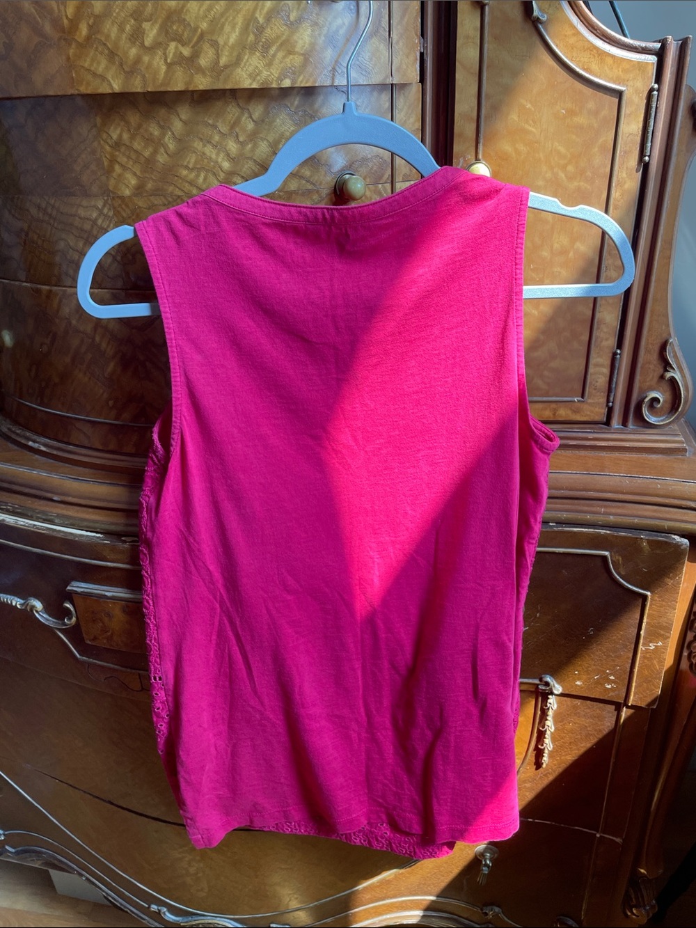 Tommy Hilfiger Embroidery Tank- Red - Picture 2 of 4